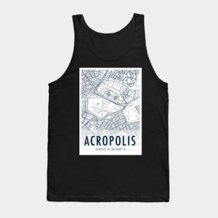 acropolis map Tank Top